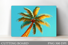 Palm Tree Cutting Board. Palm Tree Sublimation Product Image 1