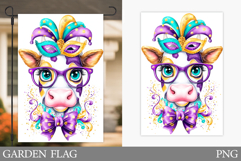 Mardi Gras Cow Garden Flag. Mardi Gras Garden Flag Design Product Image 1