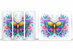 Butterfly Tumbler Sublimation. Butterfly Sublimation Product Image 2