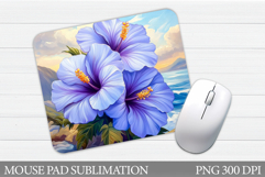 Tropical Mouse Pad Sublimation. Tropical Flowers Mouse Pad Product Image 1