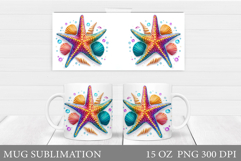 Starfish Mug Design. Starfish Sublimation Product Image 1