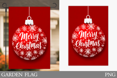 Merry Christmas Garden Flag. Christmas Garden Flag Design Product Image 1