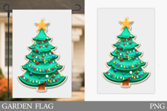 Christmas Tree Garden Flag. Merry Christmas Garden Flag Product Image 1