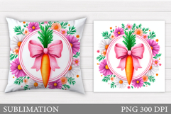 Carrot Pillow Design. Carrot Sublimation Product Image 1