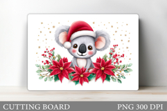 Christmas Koala Cutting Board. Christmas Cutting Board Product Image 1