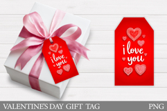 Love Gift Tag Printable. Valentines Gift Tag Design Product Image 1