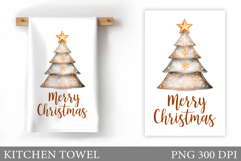 Christmas Tree Kitchen Towel. Christmas Kitchen Towel Design Product Image 1