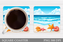 Sea Coaster Design. Sea Sublimation Product Image 1