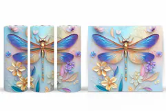 Dragonfly Sublimation. Dragonfly Tumbler Design Product Image 2