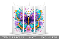 Butterfly Tumbler Sublimation. Butterfly Sublimation Product Image 1