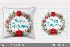 Christmas Pillow Design. Christmas Sublimation Product Image 1