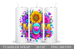 Mother's Day Tumbler Design. Mother's Day Sublimation Product Image 1