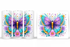 Butterfly Tumbler Sublimation. Butterfly Sublimation Product Image 2