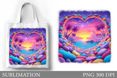 Sea Tote Bag Sublimation. Sea Sublimation Product Image 1