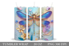 Dragonfly Sublimation. Dragonfly Tumbler Design Product Image 1