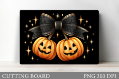 Cherry Pumpkin Cutting Board. Halloween Cutting Board Product Image 1