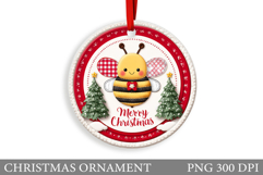 Christmas Bee Christmas Ornament. Christmas Ornament Design Product Image 1
