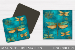 Dragonflies Magnet Design. Dragonflies Sublimation Product Image 1