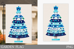 Christmas Tree Garden Flag. Christmas Garden Flag Design Product Image 1