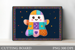 Cute Halloween Cutting Board. Cute Ghost Cutting Board Product Image 1