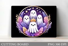 Cute Ghost Cutting Board. Cute Halloween Cutting Board Product Image 1