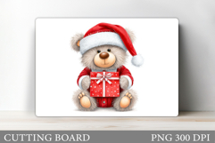 Christmas Bear Cutting Board. Christmas Cutting Board Product Image 1