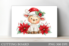 Christmas Lamb Cutting Board. Christmas Cutting Board Product Image 1