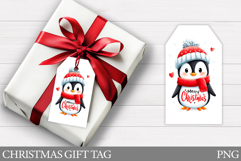 Christmas Penguin Gift Tag. Christmas Gift Tag Printable Product Image 1