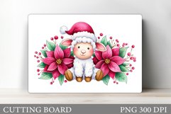 Christmas Lamb Cutting Board. Christmas Cutting Board Product Image 1