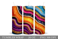 Abstraction Tumbler Design. Abstract Tumbler Sublimation Product Image 1