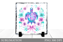Turtle Sublimation. Turtle Slate Sublimation Product Image 1