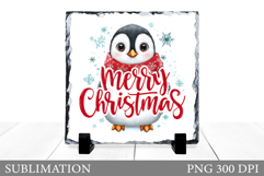 Merry Christmas Slate Design. Christmas Slate Sublimation Product Image 1