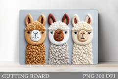 Lama Cutting Board Design. Lama Sublimation Product Image 1