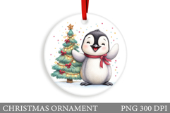 Cute Penguin Christmas Ornament. Christmas Ornament Design Product Image 1