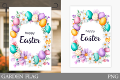 Easter Garden Flag Sublimation. Easter Garden Flag Design Product Image 1