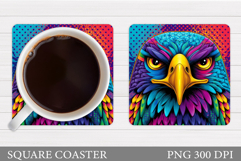 Eagle Coaster Design. Eagle Sublimation Product Image 1