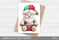 Santa Claus Card Printable. Christmas Card Design Product Image 1