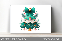 Christmas Tree Cutting Board. Kitchen Cutting Board Design Product Image 1