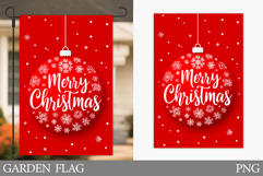 Merry Christmas Garden Flag. Christmas Garden Flag Design Product Image 1