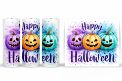 Halloween Pumpkin Tumbler Wrap. Halloween Tumbler Design Product Image 2
