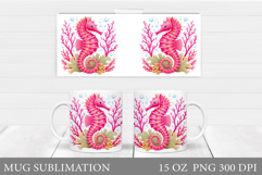 Seahorse Mug Sublimation. Seahorse Sublimation Product Image 1