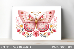 Butterfly Cutting Board. Butterfly Sublimation Product Image 1