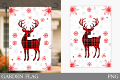 Cute Deer Garden Flag. Christmas Garden Flag Sublimation Product Image 1