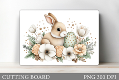 Easter Bunny Cutting Board. Easter Cutting Board Design Product Image 1