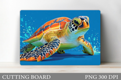 Turtle Kitchen Cutting Board. Sea Turtle Cutting Board Product Image 1
