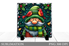 Christmas Gnome Sublimation. Christmas Gnome Slate Design Product Image 1