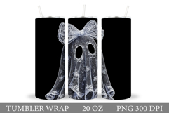 Cute Halloween Tumbler. Cute Ghost Tumbler Design Product Image 1