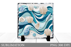 Seashell Slate Design. Seashell Sublimation Product Image 1
