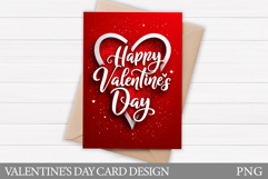 Valentines Day Card Printable. Valentines Card Design Product Image 1