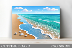 Sea Cutting Board Design. Sea Sublimation Product Image 1